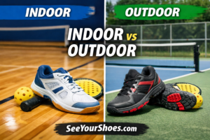 Read more about the article Indoor vs Outdoor Pickleball Shoes: What’s the Difference