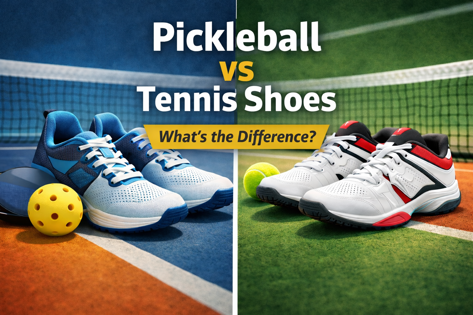 You are currently viewing Pickleball Shoes vs Tennis Shoes: What’s the Real Difference?