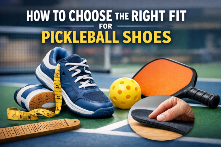 how to choose the right fit for pickleball shoes